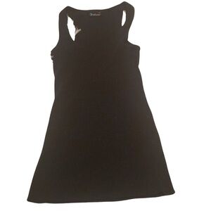 Elegant Black Ribbed Rasor Back Tank Top